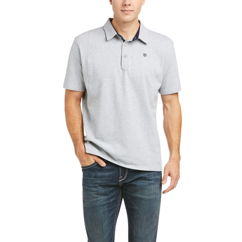Ariat Polo Herren - Medal Grau ( LDZRC-9123 )